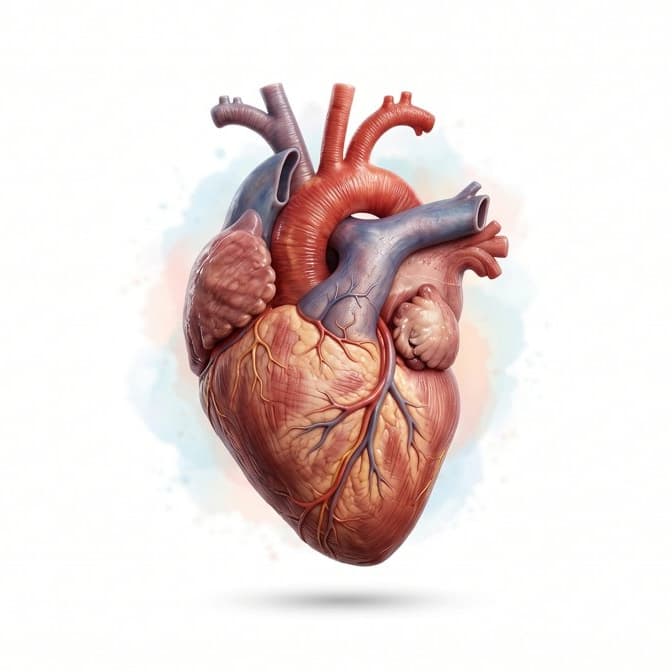 Anatomical heart illustration